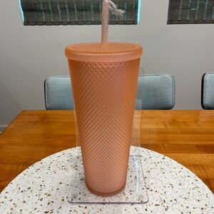 Pink Tumbler with spiked texture